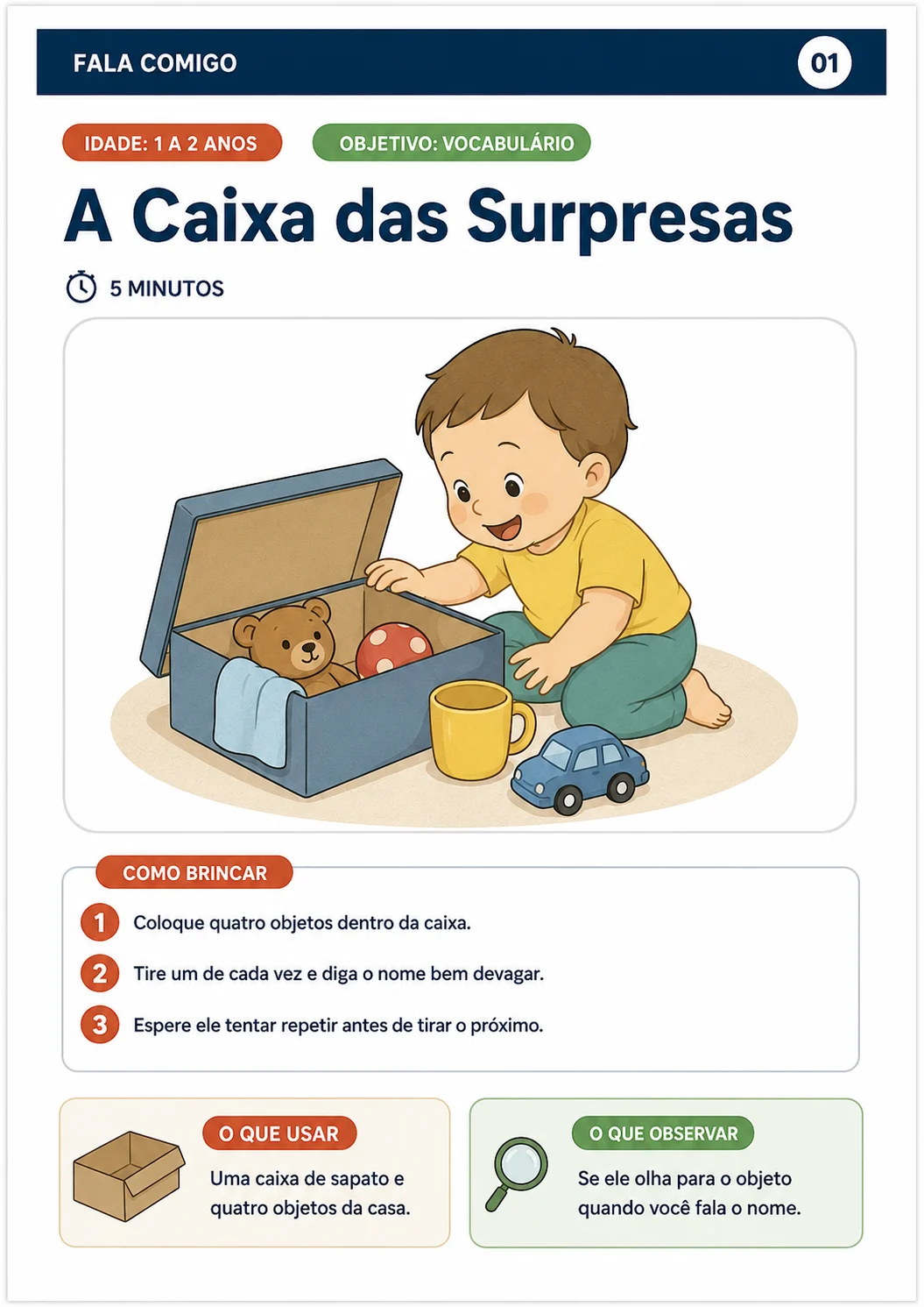 Brincadeira 01 — A Caixa das Surpresas